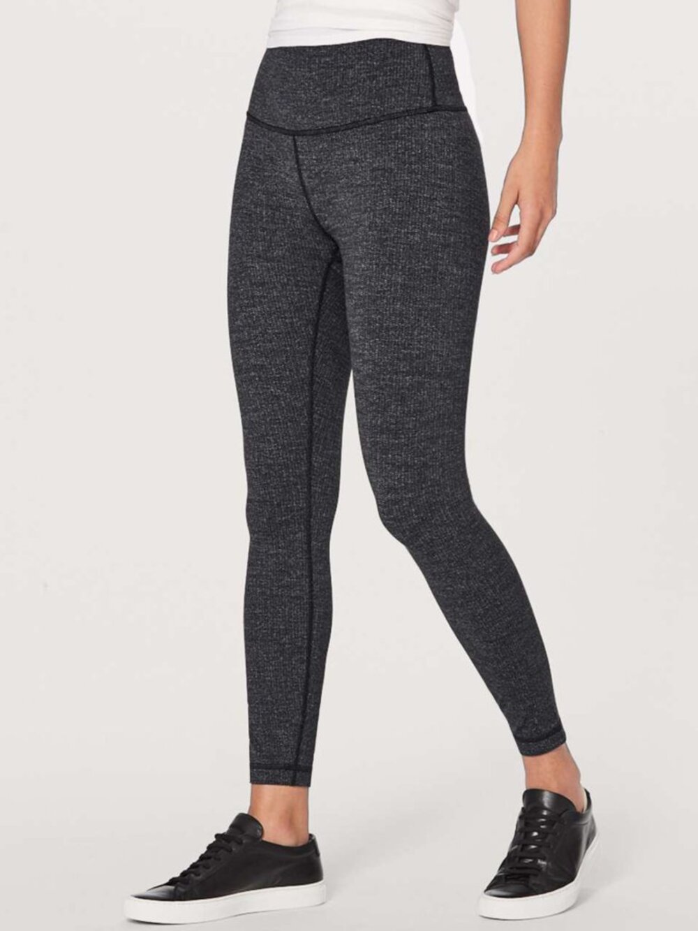 Lululemon Wunder Under Hi-Rise Luon Leggings Variegated Black Size 4